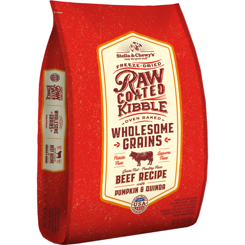 Mud Bay Buy Stella Chewy s Raw Coated Wholesome Grains Dry Dog Food Beef 22 lb for USD 82.99 MudBay