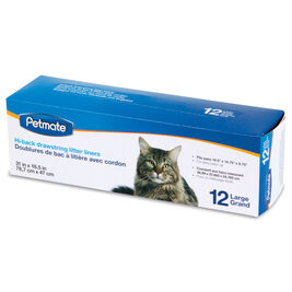 Petmate Hi-Back Drawstring Cat Litter Liners