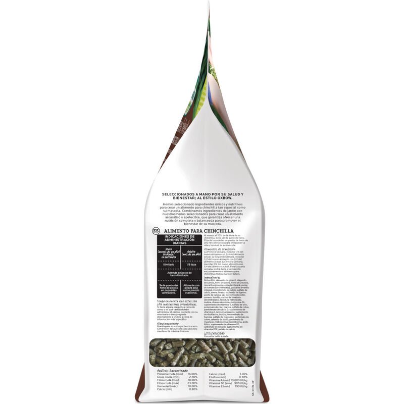 Oxbow Garden Select Chinchilla Food, 3-lb image number null
