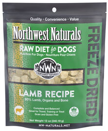 Northwest Naturals Raw Freeze-Dried Dog Food, Nuggets, Lamb