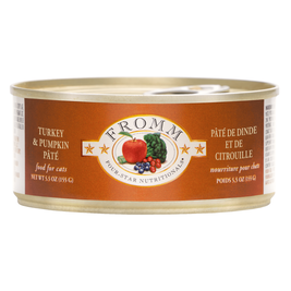 Fromm Four-Star Canned Cat Food, Turkey & Pumpkin Pate