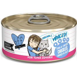 B.F.F. Best Feline Friend Originals Minced! Canned Cat Food, Tuna & Chicken Chuckles