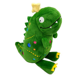 Huxley & Kent Holiday Lulubelles Tree Rex Dino Dog Toy, 7.5-in