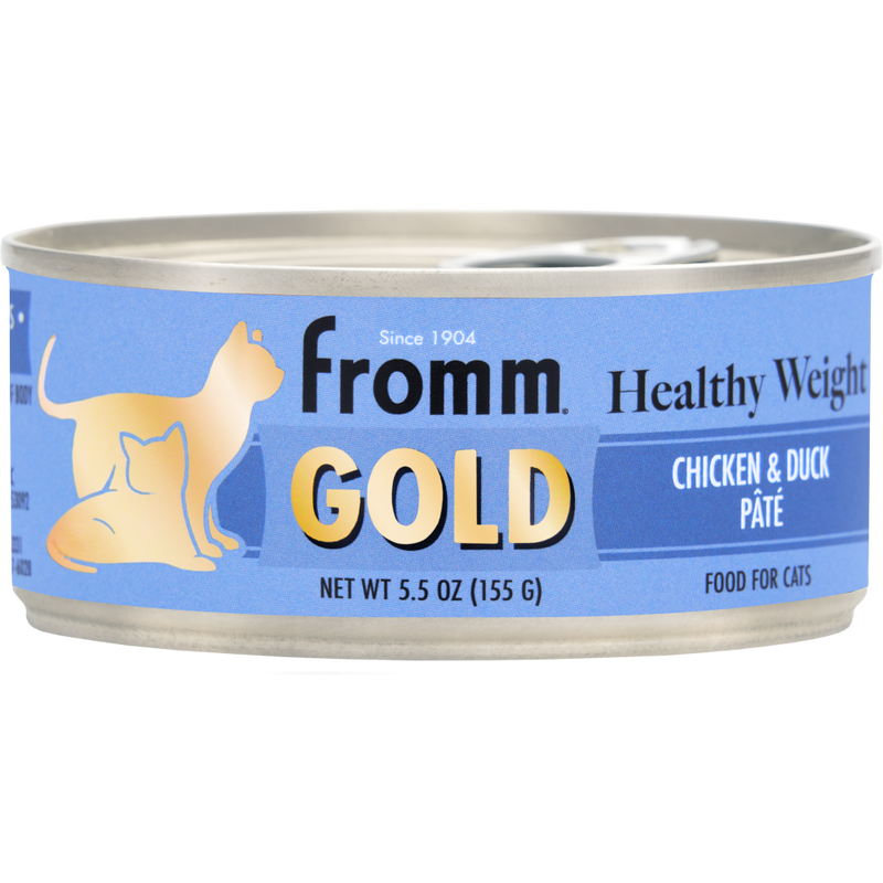 Fromm Gold Canned Cat Food, Healthy Weight, Chicken & Duck, 5.5-oz image number null