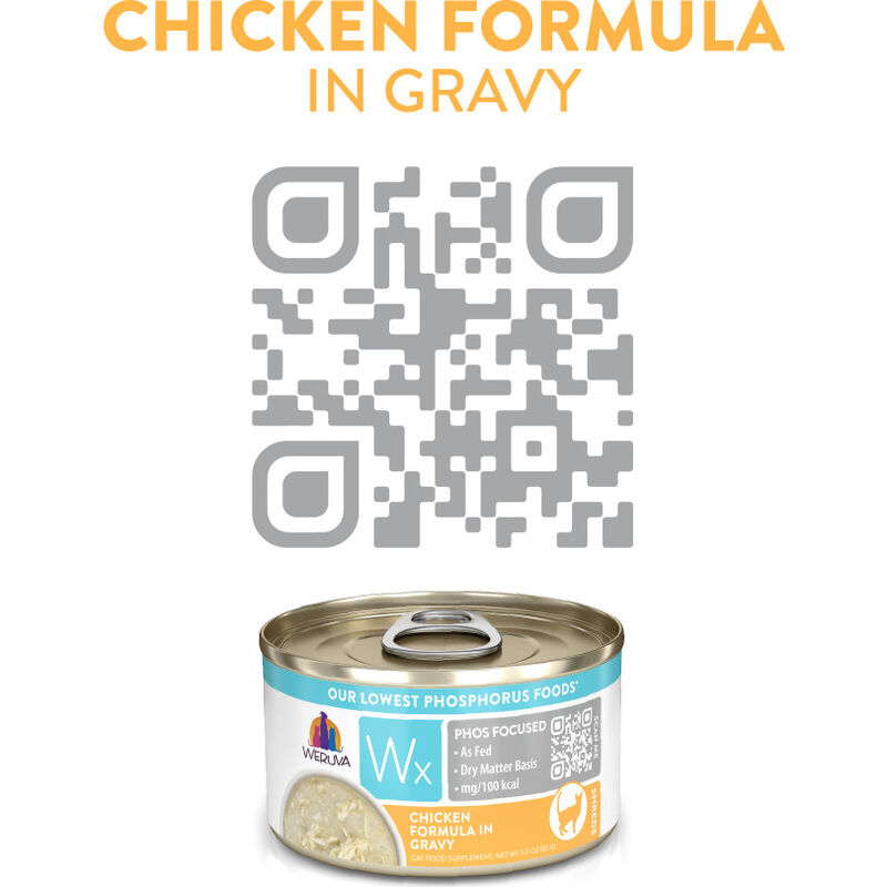 Weruva Wx Canned Cat Food, Chicken in Gravy, 3-oz image number null