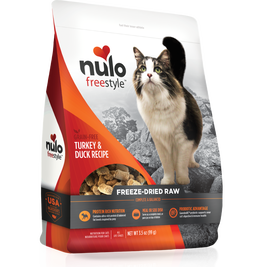 Nulo Freestyle Grain-Free Freeze-Dried Raw Cat Food, Turkey & Duck