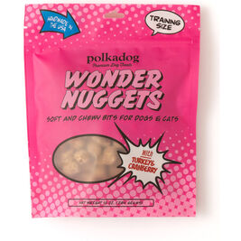 Polka Dog Wonder Nuggets Soft and Chewy Dog Training Treats, Turkey & Cranberry, 10-oz