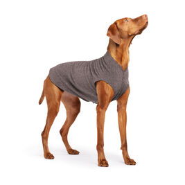 Gold Paw Stretch Fleece Dog Coat, Charcoal
