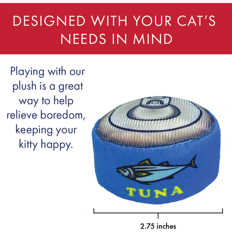 Huxley & Kent Kittybelles Can O Tuna Cat Toy image number null