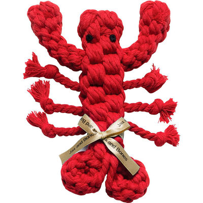 Jax & Bones Rope Dog Toy, Louie the Lobster, Small, 7-in