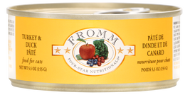 Fromm Four-Star Canned Cat Food, Turkey & Duck Pate