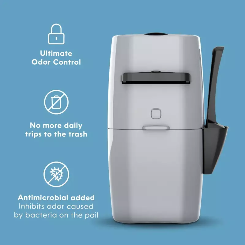 Litter Genie Plus Cat Litter Disposal System, Silver image number null