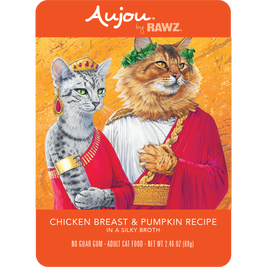 Rawz Aujou Wet Cat Food, Chicken Breast & Pumpkin