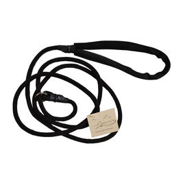 Serenity Pet Rope Dog Slip Lead, Black, 4-ft