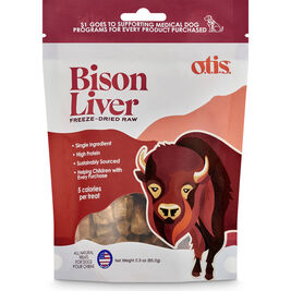 OTIS Dog Treats, Freeze-Dried Raw Bison Liver