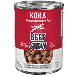 Koha Minimal Ingredient Stew Canned Dog Food, Beef