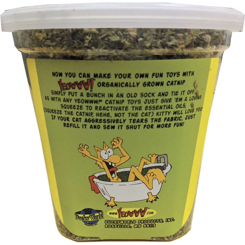 Mud Bay Buy Ducky World Yeowww Organic Loose Catnip Tub 2 oz