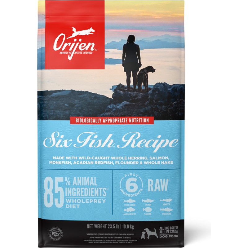 Mud Bay Buy Orijen Grain Free Dry Dog Food Six Fish 23.5 lb for USD 112.99 MudBay