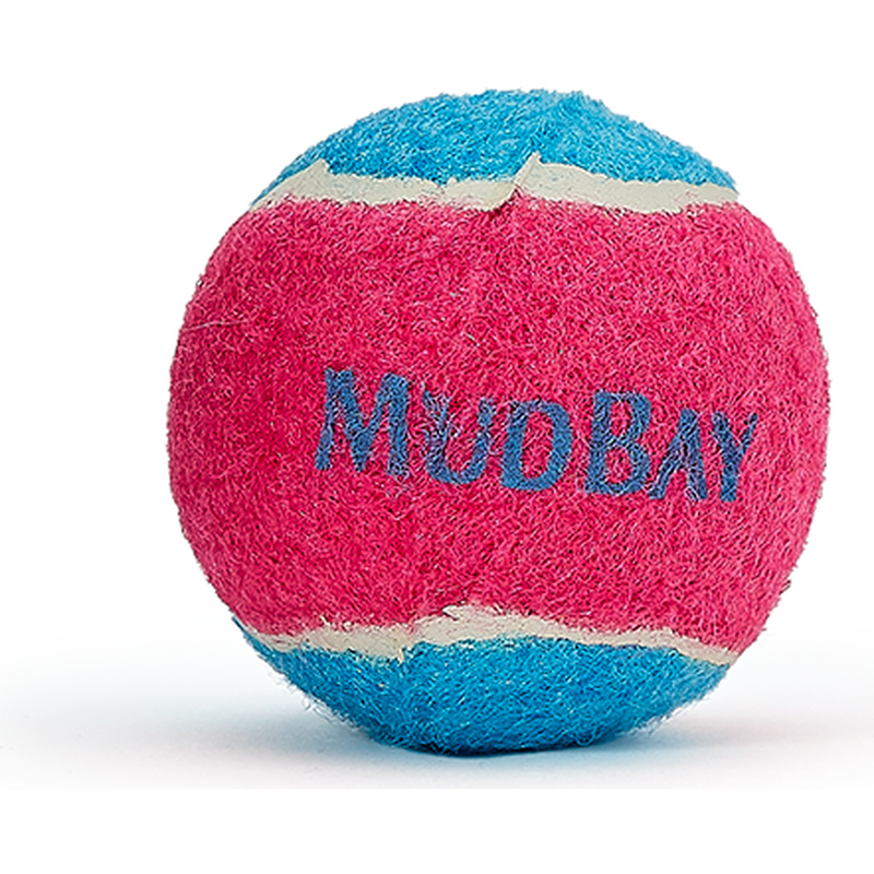 Mud Bay Squeaker Tennis Ball Dog Toy, Assorted Colors, Junior image number null