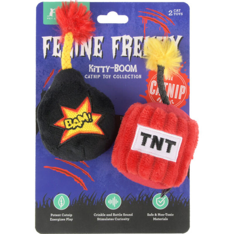 P.L.A.Y. Halloween Feline Frenzy Cat Toys, Kitty-Boom, 2-pack image number null