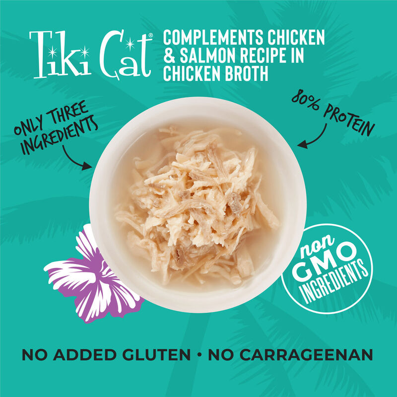Tiki Cat Complements Cat Food Topper, Chicken & Salmon, 2.1-oz
