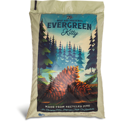 Mud Bay Evergreen Kitty Pine Cat Litter