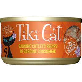 Tiki Cat Grill Canned Cat Food, Sardine Cutlets