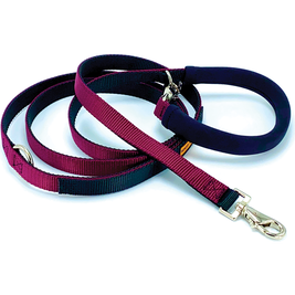 Dolan's Dog Doodads "The Cruiser" Multi-Functional Dog Leash, Burgundy, 8-ft