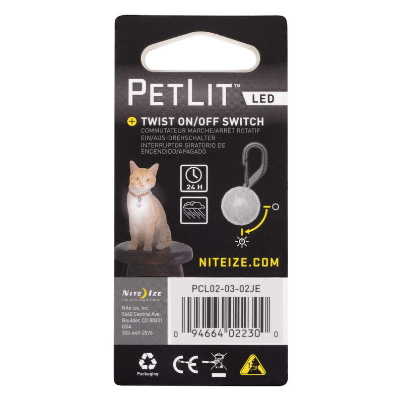 Nite Ize PetLit LED Dog Collar Light, Crystal Jewel image number null