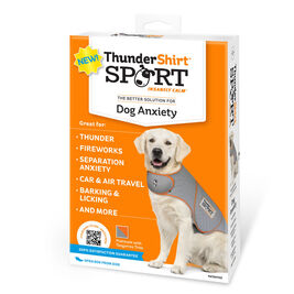 ThunderShirt SPORT Platinum Anxiety & Calming Solution for Dogs, Heather Grey, X-Large