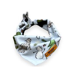 Mud Bay Dog & Cat Bandana, Flannel Snow Leopard