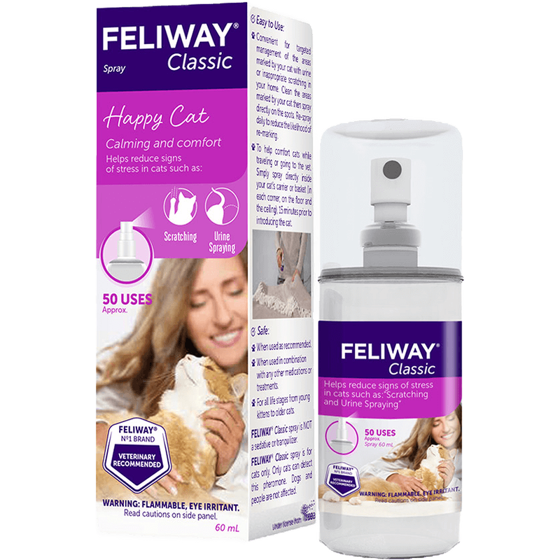 Mud Bay, Buy Feliway Classic Calming Cat Pheromones, Spray, 60-ml for USD  24.99