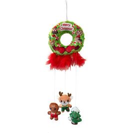 Great & Small Holiday Santa and Friends Cat Toy, Door Hanger