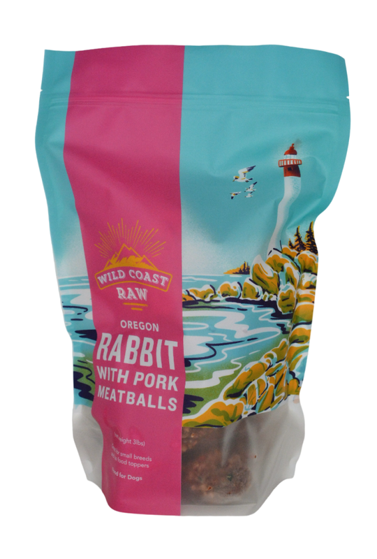 Raw frozen sales rabbit dog food