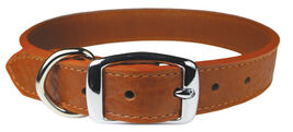 Omnipet Luxe Leather Dog Collar, Brown
