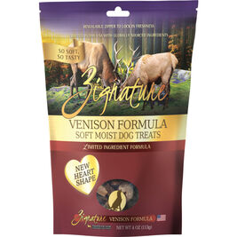 Zignature Soft Moist Dog Treats, Venison, 4-oz