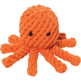Jax & Bones Rope Dog Toy, Elton the Octopus, Small, 3-in