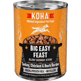 Koha Slow Cooked Stew Canned Dog Food, Big Easy Feast