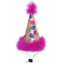 Huxley & Kent Pet Party Hat, Party Time Pink