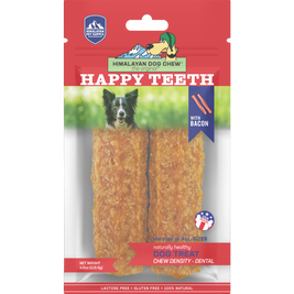 Himalayan Pet Supply Happy Teeth Dog Treat, Bacon, 4-oz