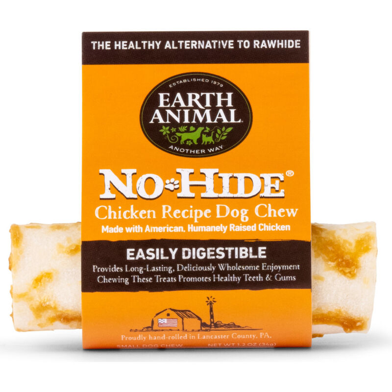 Earth Animal No-Hide Roll Dog Treat, Chicken, 4-in image number null