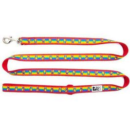 RC Pets Dog Leash, Rainbow Paws, 3/4-in x 6-ft