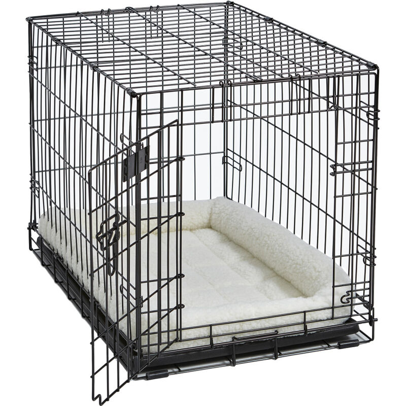 MidWest Quiet Time Fleece Bolster Pet Bed image number null