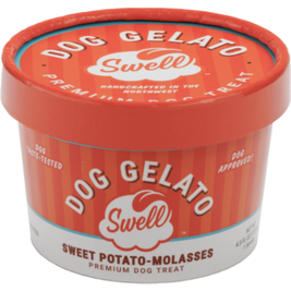 Swell Gelato Frozen Dog Treat, Sweet Potato & Molasses, 4-oz