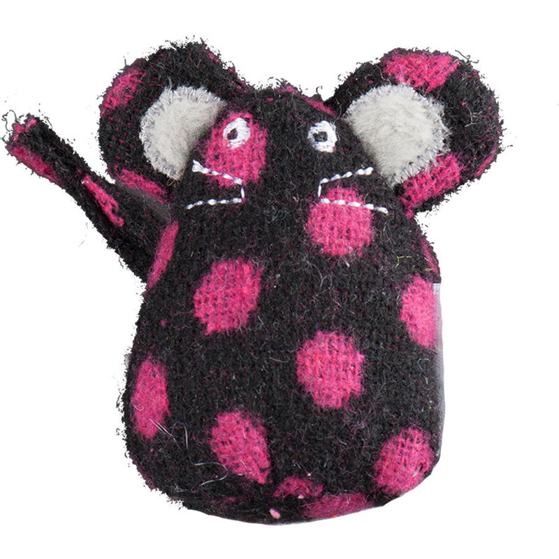 HuggleHounds HuggleKats Polka Dot Mice Cat Toy, 1-count image number null