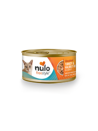 Nulo Freestyle Grain-Free Canned Cat Food, Shredded, Turkey & Halibut