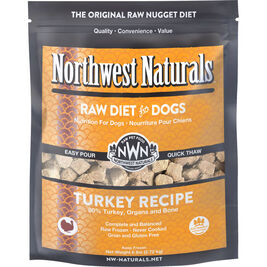 Northwest Naturals Raw Frozen Dog Food, Nuggets, Turkey