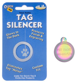 Pet Scribe Quick Tag Dog Tag Silencer, Circle