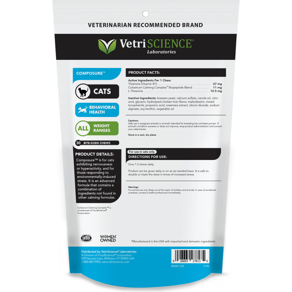 Vetriscience composure for cats on sale