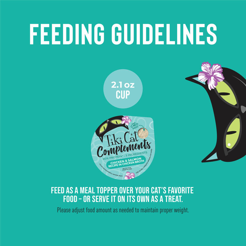 Tiki Cat Complements Cat Food Topper, Chicken & Salmon, 2.1-oz